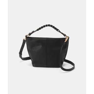 ショルダーバッグ バッグ MIAN / ミアン 編み込みハンドル2WAYショルダーバッグ レディース
