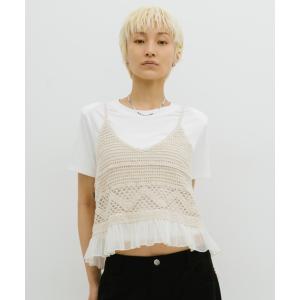 キャミソール クロシェビスチェ