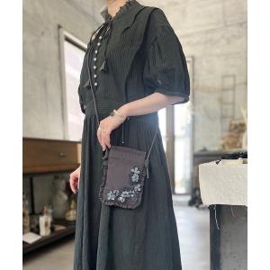 ショルダーバッグ バッグ 花の縁取りショルダーポーチ レディース