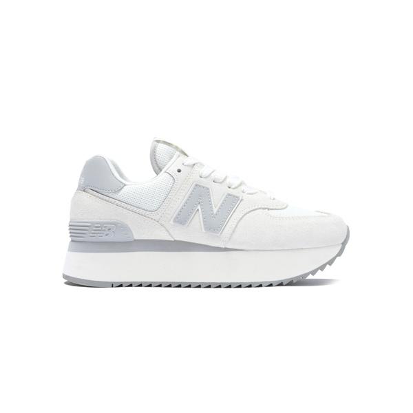 「New Balance」 ローカットスニーカー 24.5cm オフホワイト レディース