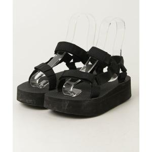 「Teva」 フラットサンダル 24cm ブラック レディース