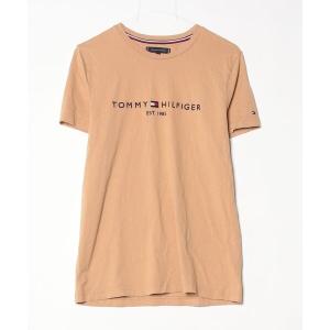 「TOMMY HILFIGER」 半袖Tシャツ MEDIUM ベージュ メンズ
