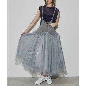 「LA BELLE ETUDE」 「belle vintage」キャミソールワンピース FREE グレー レディース