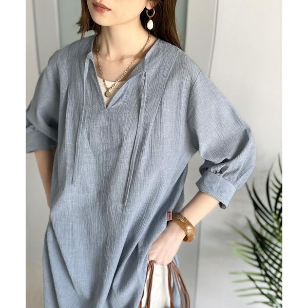 「Java」 長袖カットソー LARGE ブルー レディース
