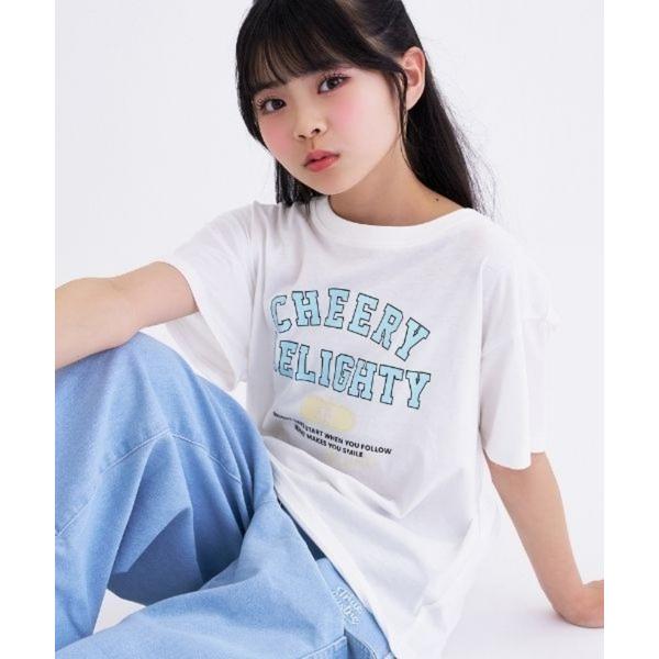 tシャツ 「デイリープライス」「綿100%」カレッジプリント半袖Tシャツ キッズ 子供服 女の子