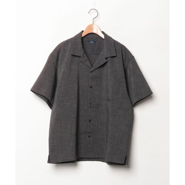 「ITEMS URBANRESEARCH」 半袖シャツ M ブラック メンズ