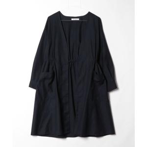 「AZUL ENCANTO」 長袖ワンピース M ネイビー レディース