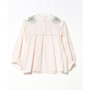 「haupia」 7分袖ブラウス 38 ベージュ レディース