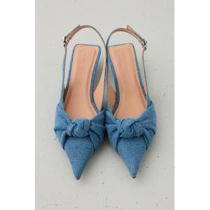 「crie conforto」 ヒールサンダル MEDIUM ライトブルー レディース