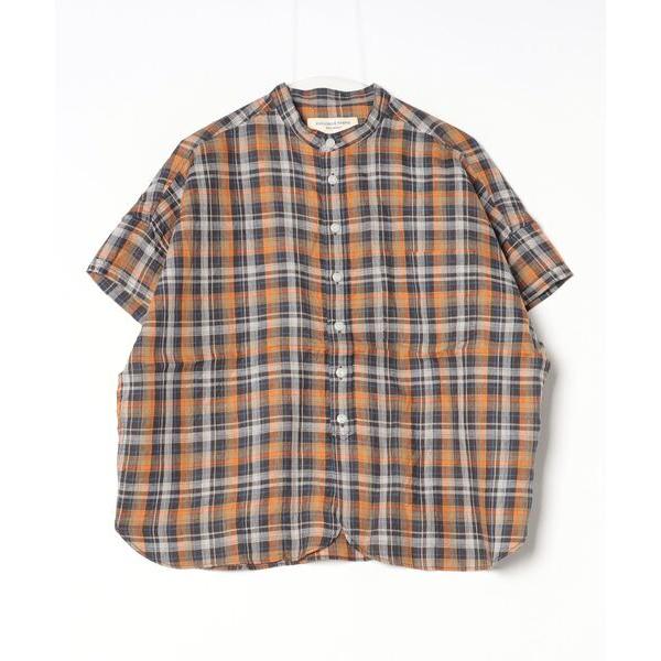 「BEAMS BOY」 半袖ブラウス ONE SIZE ブラウン レディース