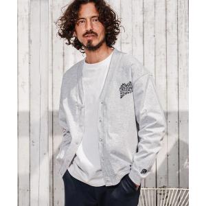 カーディガン mcg3851-pave heart  print 10oz loose fit cardigan カーディガン(1M26A230)