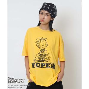 tシャツ 半袖 「PEANUTS/PIGPEN」ピッグペンＴシャツ レディース