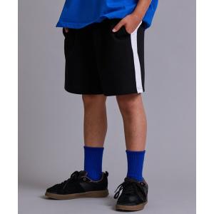 パンツ 「90-160cm」ミニ裏毛 サイドライン ショートパンツ「PAIRMANON STREET」 キッズ 子供服 男の子 女の子