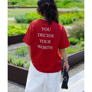 tシャツ Chillfar バッグロゴデザインカラフルTEEシャツ レディース