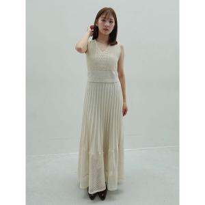 ワンピース 2WAYメッシュニットワンピース 「夏服」