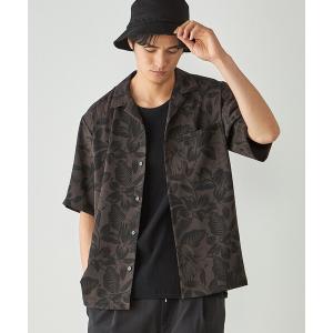 アロハシャツ シャツ 半袖 ポリエステルツイル アロハフラワープリントシャツ メンズ