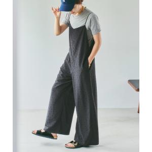 サロペット オーバーオール 「追加」フロッキードットキャミサロペット レディース