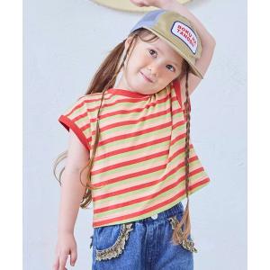 tシャツ 先染めボーダーリンガーTシャツ キッズ 子供服 男の子 女の子