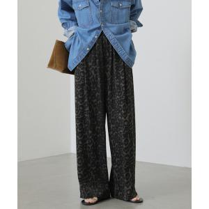 パンツ レオパードプリントパンツ レディース