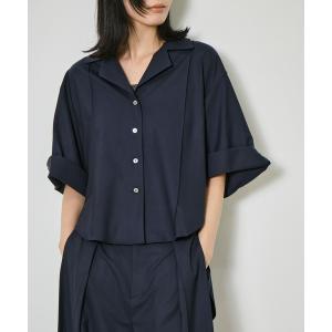 ブラウス シャツ 半袖 「CITY TOKYO/シティートウキョウ」 Super120 Tropical Shirt/開襟シャツ レディース