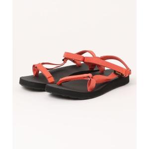 「Teva」 フラットサンダル 24.0cm オレンジ レディース