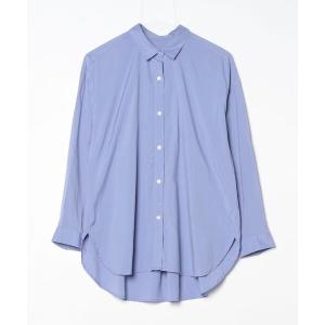 「GLOBAL WORK」 長袖シャツ M ブルー レディース