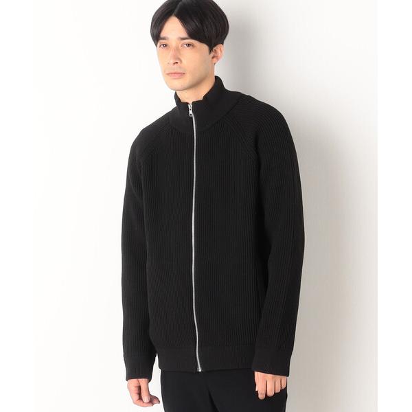 「COMME CA ISM」 ニットカーディガン L ブラック メンズ