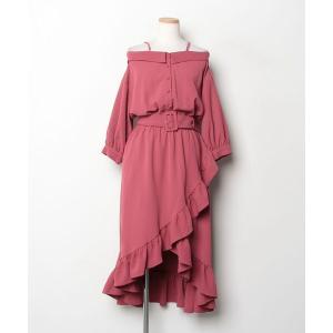 「emiriawiz」 フリルシャツワンピース S ピンク レディース
