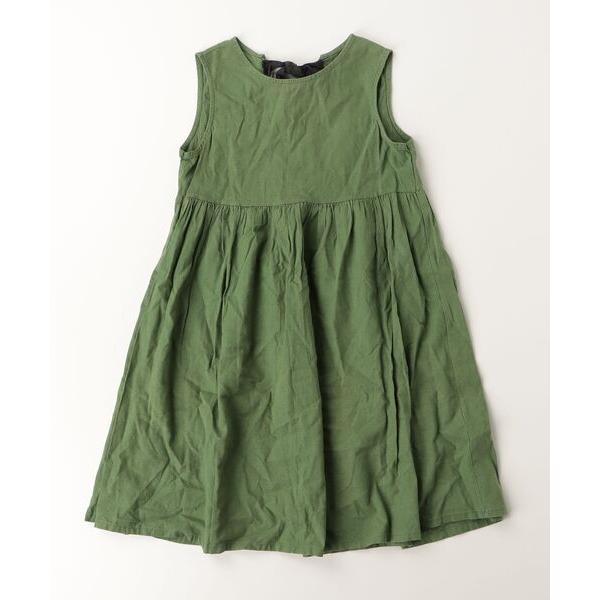 「Rora」 「KIDS」ノースリーブワンピース 150cm グリーン キッズ
