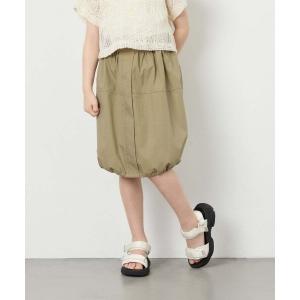 スカート 「130-160」「冷感/速乾」裾ドロストスカート キッズ 子供服