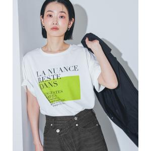 tシャツ 半袖 「接触冷感」カラーパネルロゴプリントT / 1018058 レディース