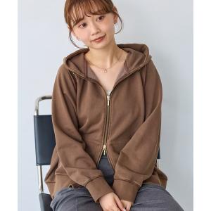 パーカー ピグメントダブルジップスウェットパーカー｜ヴィンテージライク/ジップアップ/フーディー/大人カジュアル レディース メンズ