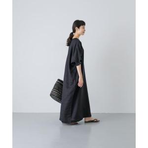 ワンピース 半袖 「2サイズ展開」リネンフリルスリーブワンピース｜ZOZOTOWN Yahoo!店