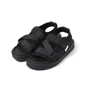 「GLOBAL WORK」 フラットサンダル LARGE ブラック レディース