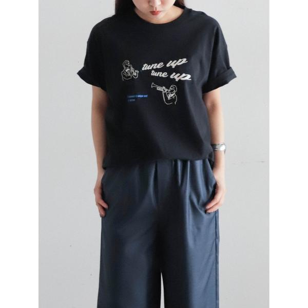 「FIL DE FER」 半袖Tシャツ FREE ブラック レディース