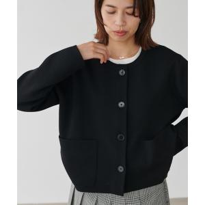 カーディガン スーパーファインスムースクルーカーディガン レディース