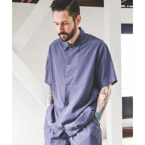「MR.OLIVE」 半袖シャツ LARGE ネイビー メンズ