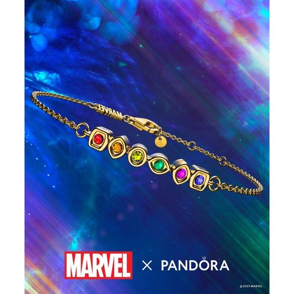 「Pandora」 ブレスレット 18cm イエローゴールド レディース