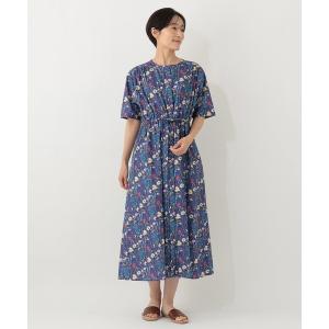 ワンピース 半袖 シャツワンピース/リバティプリント