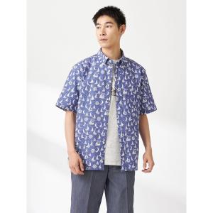 シャツ 半袖 リップルヨットシャツ メンズ