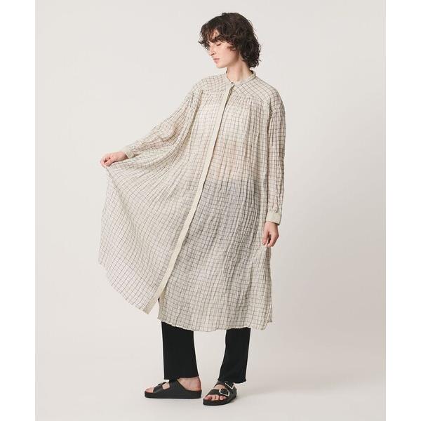 ワンピース 「Pheeta」Mona ノーカラー ワンピース CHECK / 016C-42C