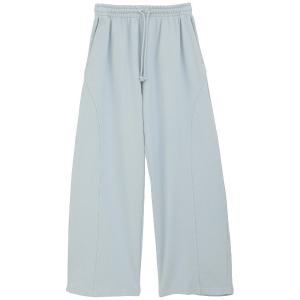 ワイドパンツ スウェットパンツ ジャージ CLANE/クラネ/GARMENT DYE SWEAT PANTS レディース