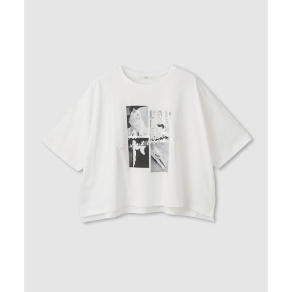 tシャツ 半袖 Idnes CatフォトコラージュTシャツ レディース