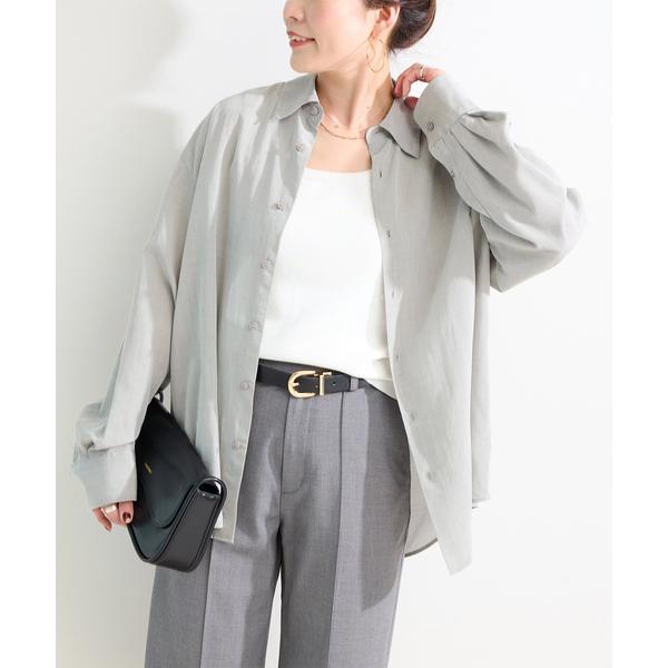 ブラウス シャツ 接触冷感 / ウォッシャブル / *MAI.M MILKY OVER SHIRT ...