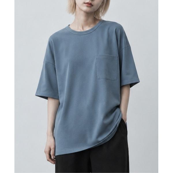 tシャツ 半袖 Bd梨地 ビッグシルエット クルーネックTシャツ レディース メンズ