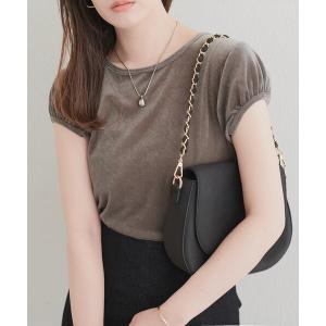 tシャツ 半袖 パフキャップスリーブT レディース