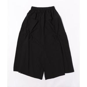 アンティカ antiqua ワイドパンツ パンツ サッカー生地 ねじりデザイン ワイドパンツ レディース