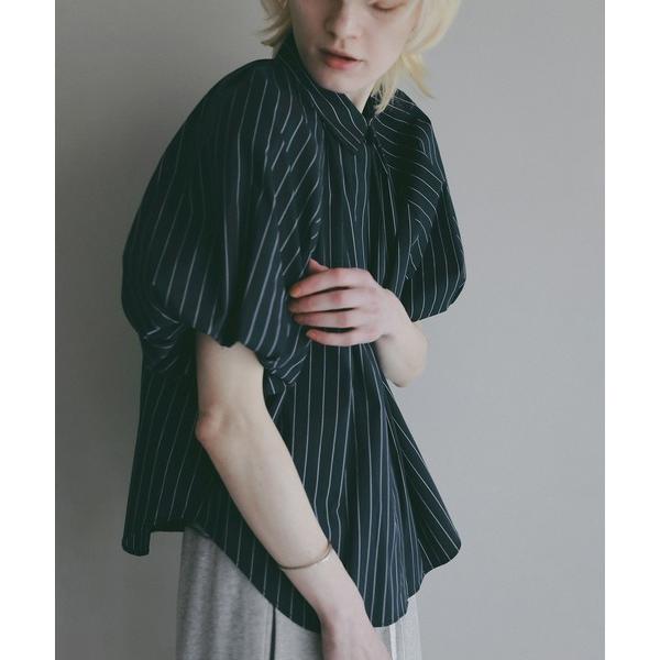 ブラウス シャツ 半袖 TUCK PUFF SLEEVE SHIRT レディース