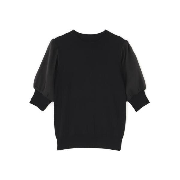 「NATURAL BEAUTY BASIC」 半袖ニット FREE ブラック レディース