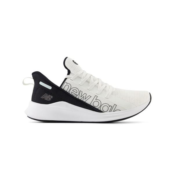 「New Balance」 ローカットスニーカー 23.5cm ホワイト×ブラック レディース